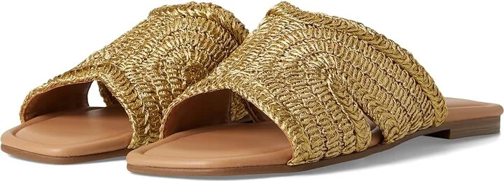 Marc Fisher LTD Narda Women's Sandals Gold : 9 M, Synthetic