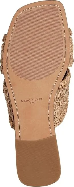 Marc Fisher LTD Narda Women's Sandals Light Natural : 6 M, Synthetic - Image 3