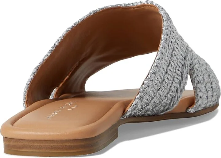 Marc Fisher LTD Narda Women's Sandals Silver : 5 M, Synthetic - Image 4