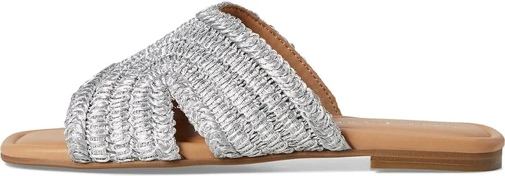 Marc Fisher LTD Narda Women's Sandals Silver : 5 M, Synthetic - Image 6