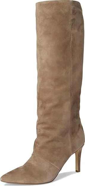 Marc Fisher LTD Narysa Women's Boots Light Natural Suede : 8 M, Rubber/Suede/Textile - Image 5