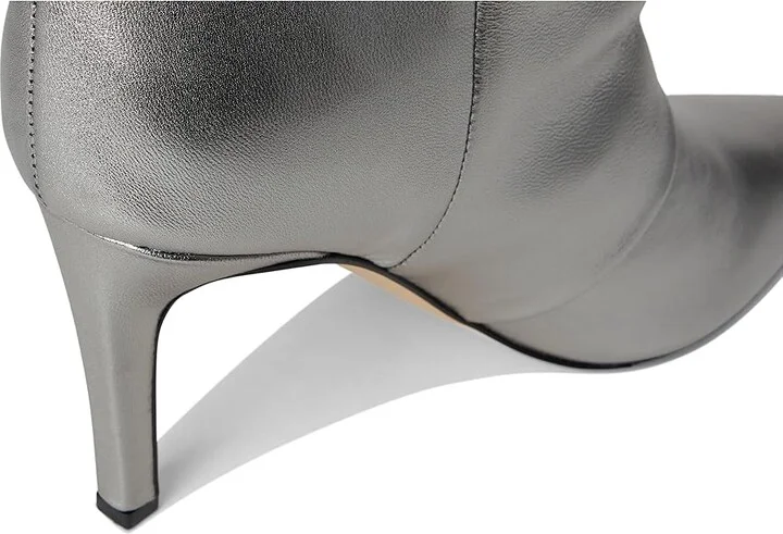 Marc Fisher LTD Narysa Women's Boots Pewter Leather : 9.5 M, Rubber/Suede/Textile - Image 4