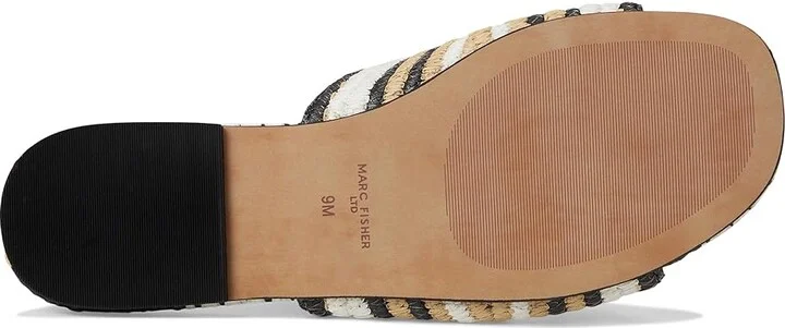 Marc Fisher LTD Nottie Women's Dress Sandals Black/Cream/Natural : 8 M, Synthetic - Image 3