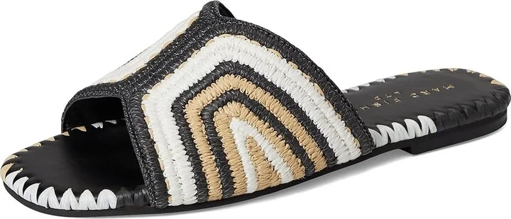 Marc Fisher LTD Nottie Women's Dress Sandals Black/Cream/Natural : 8 M, Synthetic - Image 5