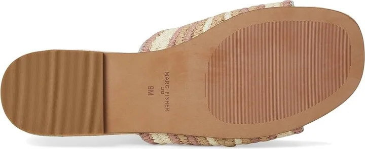 Marc Fisher LTD Nottie Women's Dress Sandals Natural/Cream : 8 M, Synthetic - Image 3