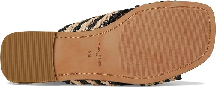 Marc Fisher LTD Nylie Women's Dress Sandals Black/Light Natural : 9 M, Rubber/Synthetic - Image 3