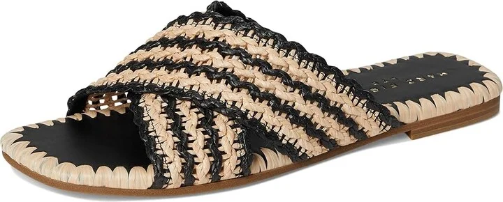 Marc Fisher LTD Nylie Women's Dress Sandals Black/Light Natural : 9 M, Rubber/Synthetic - Image 5