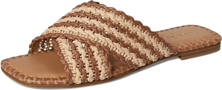 Marc Fisher LTD Nylie Women's Dress Sandals Brown/Light Natural : 7 M, Rubber/Synthetic - Image 5