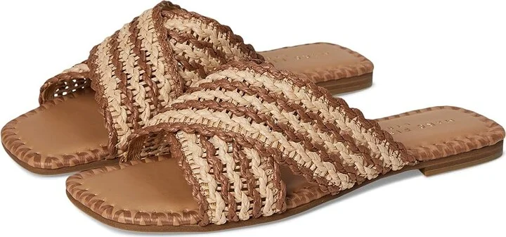 Marc Fisher LTD Nylie Women's Dress Sandals Brown/Light Natural : 7 M, Rubber/Synthetic