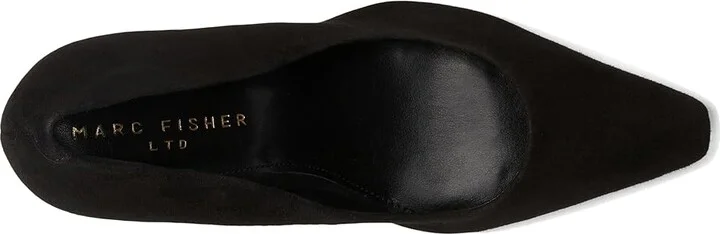 Marc Fisher LTD Olivy High Women's Heels Black Suede : 8 M, Leather - Image 2