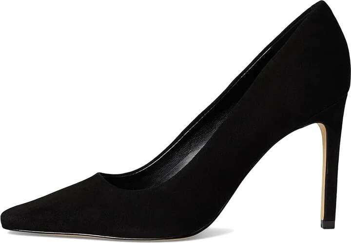 Marc Fisher LTD Olivy High Women's Heels Black Suede : 8 M, Leather - Image 6
