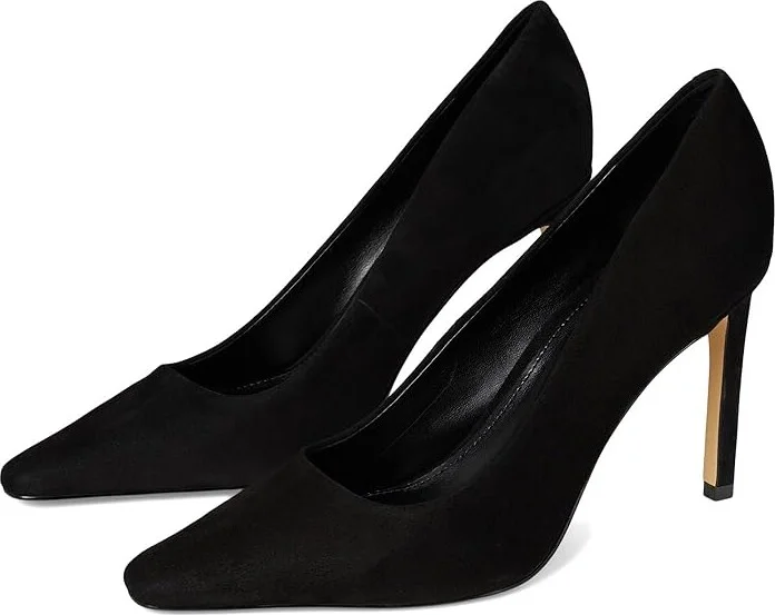 Marc Fisher LTD Olivy High Women's Heels Black Suede : 8 M, Leather
