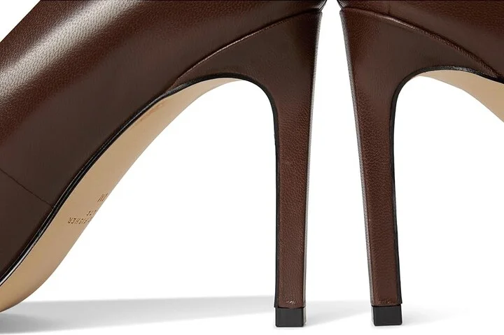 Marc Fisher LTD Olivy High Women's Heels Dark Brown Leather : 10 M - Image 7
