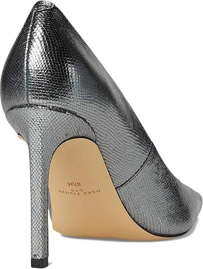 Marc Fisher LTD Olivy High Women's Heels Pewter Snake Leather : 6.5 M - Image 4