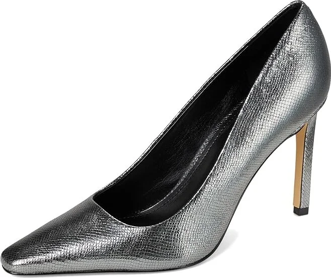 Marc Fisher LTD Olivy High Women's Heels Pewter Snake Leather : 6.5 M - Image 5