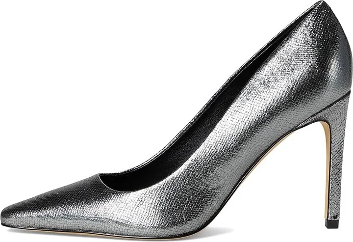 Marc Fisher LTD Olivy High Women's Heels Pewter Snake Leather : 6.5 M - Image 6