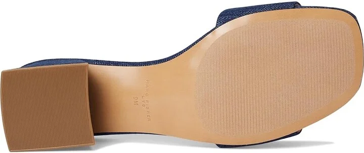 Marc Fisher LTD Olysa Women's Dress Sandals Dark Blue Denim : 6 M, Leather - Image 3