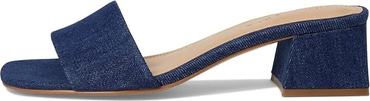 Marc Fisher LTD Olysa Women's Dress Sandals Dark Blue Denim : 6 M, Leather - Image 6
