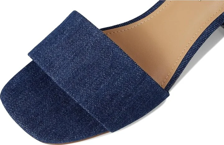 Marc Fisher LTD Olysa Women's Dress Sandals Dark Blue Denim : 6 M, Leather - Image 7