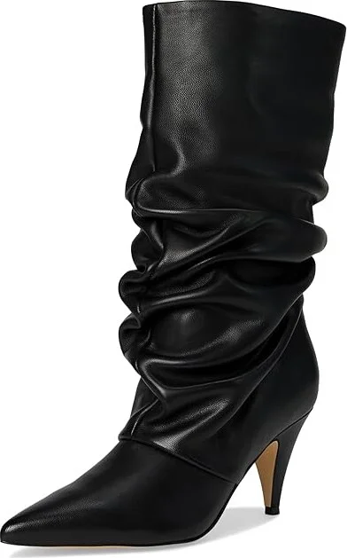 Marc Fisher LTD Paityn Women's Boots Black Leather : 9.5 M - Image 5