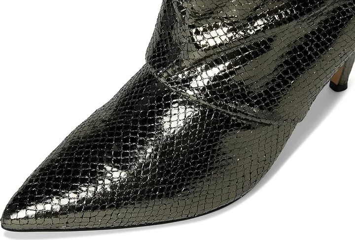 Marc Fisher LTD Paityn Women's Boots Pewter Snake Leather : 7.5 M - Image 2