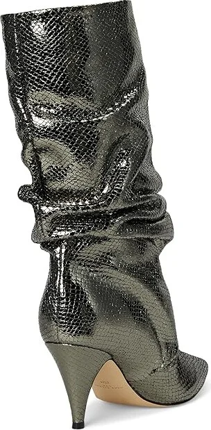 Marc Fisher LTD Paityn Women's Boots Pewter Snake Leather : 7.5 M - Image 4