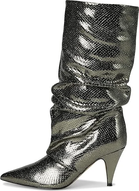 Marc Fisher LTD Paityn Women's Boots Pewter Snake Leather : 7.5 M - Image 6