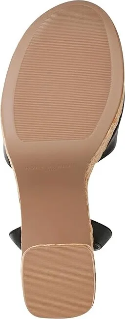 Marc Fisher LTD Palyca Women's Sandals Black Leather : 7.5 M, Leather/Rubber - Image 3