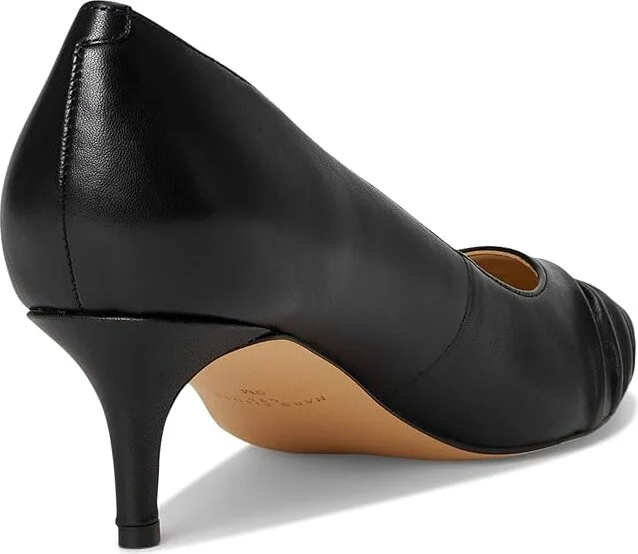 Marc Fisher LTD Paria High Women's Heels Black Leather : 6 M - Image 4