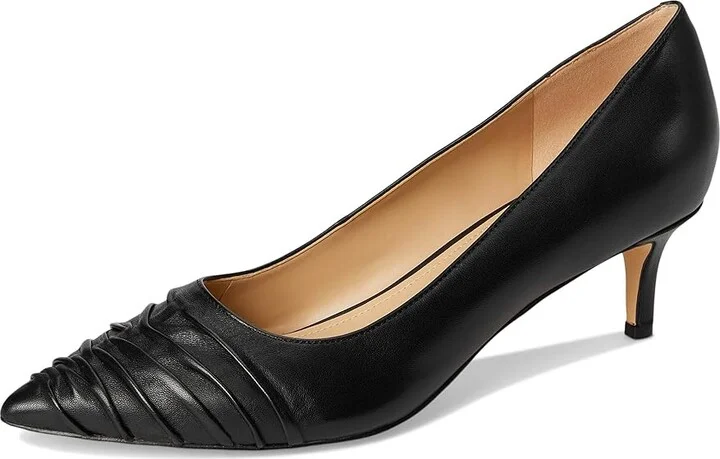Marc Fisher LTD Paria High Women's Heels Black Leather : 6 M - Image 5