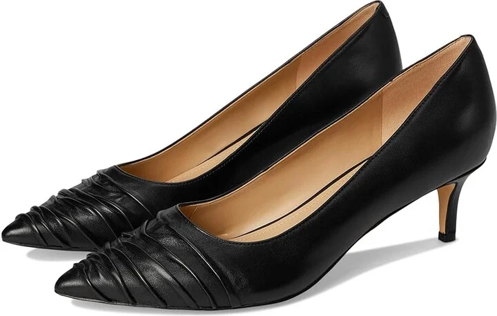 Marc Fisher LTD Paria High Women's Heels Black Leather : 6 M