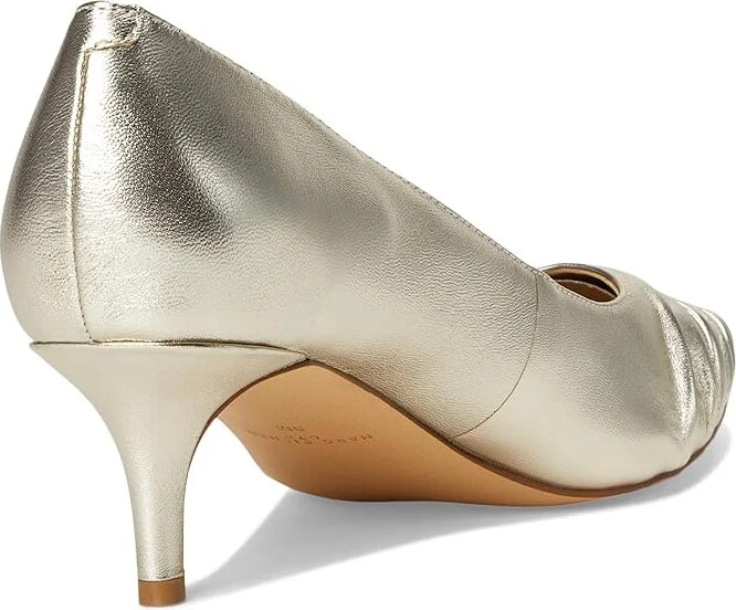 Marc Fisher LTD Paria High Women's Heels Gold Leather : 6.5 M - Image 4