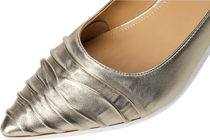 Marc Fisher LTD Paria High Women's Heels Gold Leather : 6.5 M - Image 7