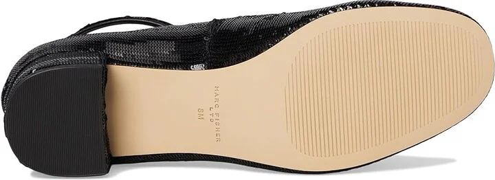 Marc Fisher LTD Parri High Women's Heels Black Sequin : 9.5 M, Leather/Rubber - Image 3