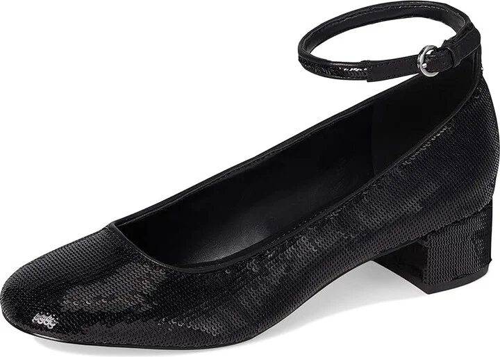 Marc Fisher LTD Parri High Women's Heels Black Sequin : 9.5 M, Leather/Rubber - Image 5