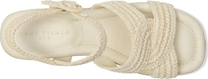 Marc Fisher LTD Payley Women's Dress Sandals Ivory : 9 M, Synthetic - Image 2