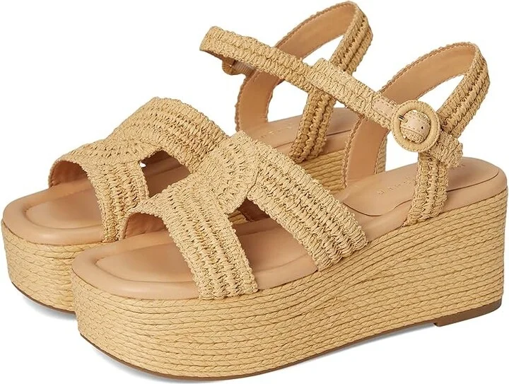 Marc Fisher LTD Payley Women's Dress Sandals Light Natural : 8 M, Synthetic