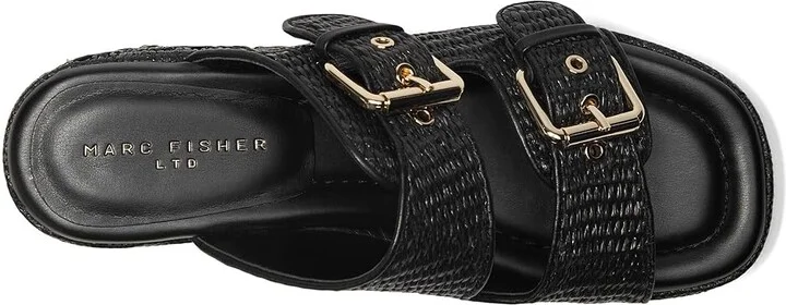 Marc Fisher LTD Poppy Women's Dress Sandals Black : 6 M, Synthetic - Image 2