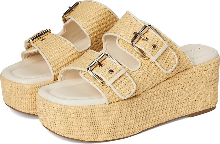 Marc Fisher LTD Poppy Women's Dress Sandals Light Natural/Ivory : 8.5 M, Synthetic