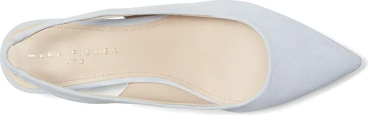 Marc Fisher LTD Posey High Women's Heels Light Blue Suede : 9 M, Leather - Image 2