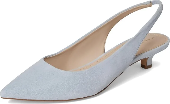 Marc Fisher LTD Posey High Women's Heels Light Blue Suede : 9 M, Leather - Image 5