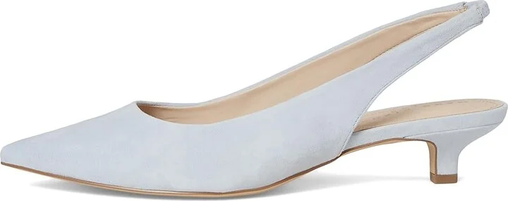 Marc Fisher LTD Posey High Women's Heels Light Blue Suede : 9 M, Leather - Image 6