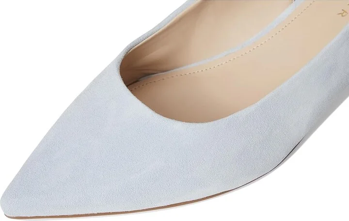 Marc Fisher LTD Posey High Women's Heels Light Blue Suede : 9 M, Leather - Image 7