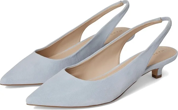 Marc Fisher LTD Posey High Women's Heels Light Blue Suede : 9 M, Leather