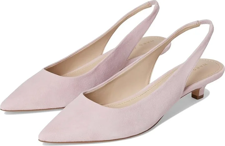 Marc Fisher LTD Posey High Women's Heels Light Pink Suede : 8 M, Leather