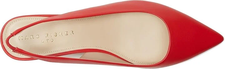 Marc Fisher LTD Posey High Women's Heels Red Leather : 6 M - Image 2