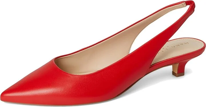 Marc Fisher LTD Posey High Women's Heels Red Leather : 6 M - Image 5