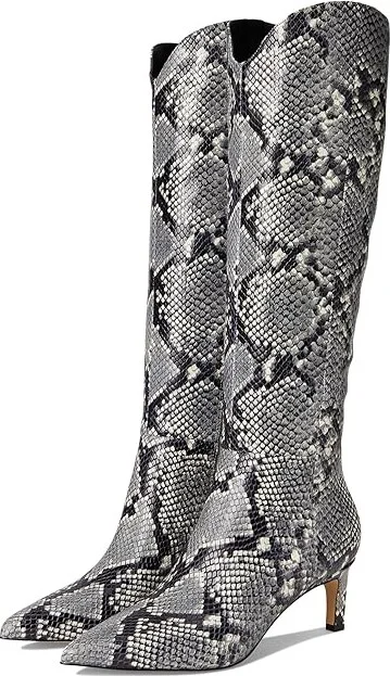 Marc Fisher LTD Quinnie Women's Boots Light Natural Snake : 8 M, Leather