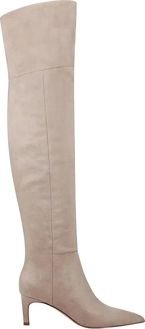 Marc Fisher LTD Qulie Women's Boots Taupe : 6 M, Suede - Image 5
