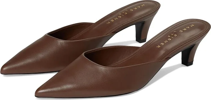 Marc Fisher LTD Rosa High Women's Heels Dark Brown Leather : 6.5 M